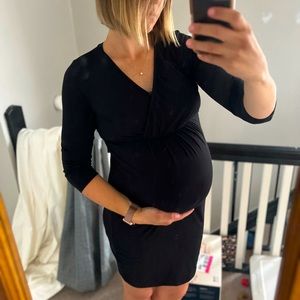 Black maternity dress